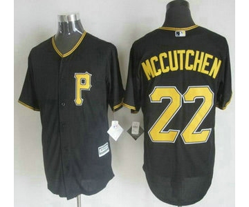 Men's Pittsburgh Pirates #22 Andrew McCutchen Alternate Black 2015 MLB Cool Base Jersey