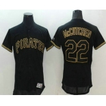 Men's Pittsburgh Pirates #22 Andrew McCutchen Lights Out Black Fashion Stitched MLB 2016 Majestic Flex Base Jersey