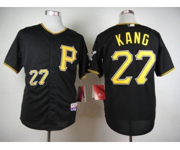 Men's Pittsburgh Pirates #27 Jung-Ho Kang Black Jersey