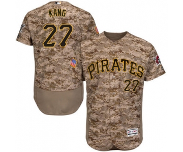 Men's Pittsburgh Pirates #27 Jung-ho Kang Camo Collection 2016 Flexbase Majestic Baseball Jersey