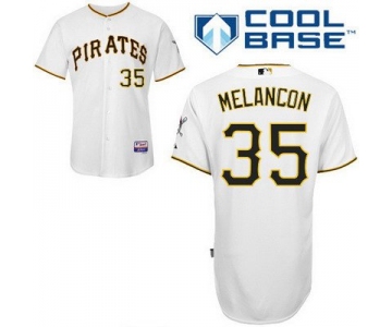 Men's Pittsburgh Pirates #35 Mark Melancon White Jersey