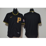 Men's Pittsburgh Pirates Blank Black Stitched MLB Flex Base Nike Jersey