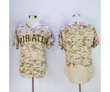 Men's Pittsburgh Pirates Blank Camo 2016 Flexbase Majestic Baseball Jersey