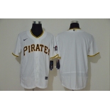 Men's Pittsburgh Pirates Blank White Stitched MLB Flex Base Nike Jersey