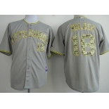 Pittsburgh Pirates #18 Neil Walker Gray With Camo Jersey