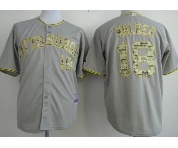 Pittsburgh Pirates #18 Neil Walker Gray With Camo Jersey
