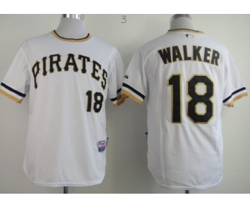 Pittsburgh Pirates #18 Neil Walker White Pullover Cool Base Jersey