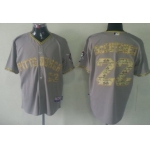 Pittsburgh Pirates #22 Andrew McCutchen Gray With Camo Jersey