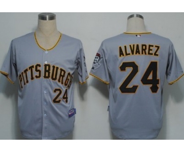 Pittsburgh Pirates #24 Pedro Alvarez Gray Jersey