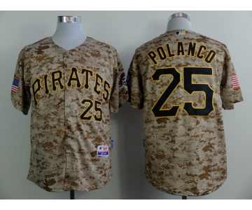 Pittsburgh Pirates #25 Gregory Polanco 2014 Camo Jersey