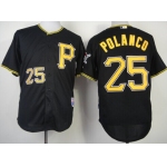 Pittsburgh Pirates #25 Gregory Polanco Black Jersey