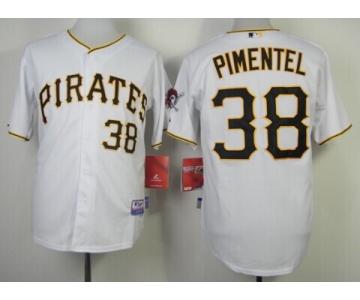 Pittsburgh Pirates #38 Stolmy Pimentel White Jersey