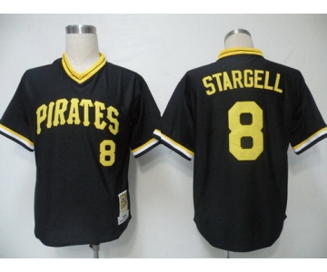 Pittsburgh Pirates #8 Willie Stargell 1979 Black Throwback Jersey
