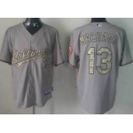 Baltimore Orioles #13 Manny Machado Gray With Camo Jersey