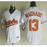 Men's Baltimore Orioles #13 Manny Machado Home White 2015 MLB Cool Base Jersey
