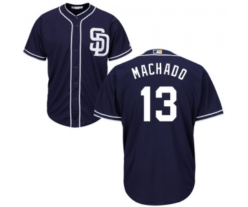 Padres #13 Manny Machado Navy blue Cool Base Stitched Youth Baseball Jersey