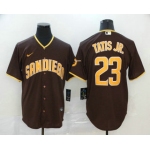 Men's San Diego Padres #23 Fernando Tatis Jr. Brown Stitched MLB Cool Base Nike Jersey