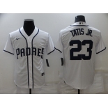 Men's San Diego Padres 23 Fernando Tatis Jr. White Cool Base Nike Jersey