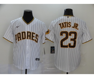 Men's San Diego Padres #23 Fernando Tatis Jr. White Stitched MLB Cool Base Nike Jersey