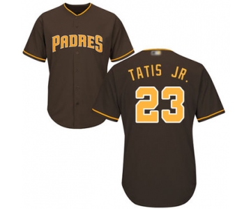 Padres #23 Fernando Tatis Jr. Brown Cool Base Stitched Youth Baseball Jersey