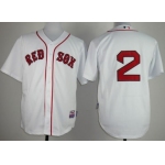 Boston Red Sox #2 Xander Bogaerts White Jersey