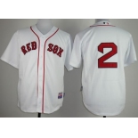 Boston Red Sox #2 Xander Bogaerts White Jersey