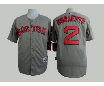 Men's Boston Red Sox #2 Xander Bogaerts 2014 Gray Jersey