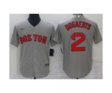 Men's Boston Red Sox #2 Xander Bogaerts Grey New Cool Base Stitched Nike Jersey