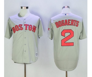 Red Sox #2 Xander Bogaerts Grey New Cool Base Stitched MLB Jersey
