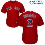 Youth Boston Red Sox #2 Xander Bogaerts Red Stitched MLB Majestic Cool Base Jersey