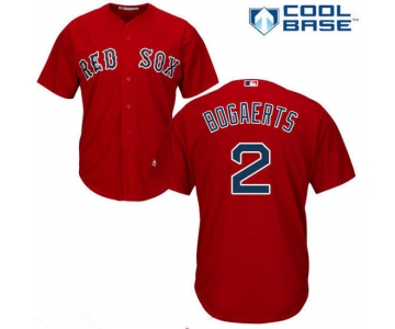 Youth Boston Red Sox #2 Xander Bogaerts Red Stitched MLB Majestic Cool Base Jersey