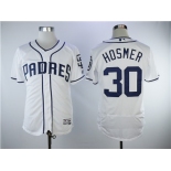 Men's San Diego Padres #30 Eric Hosmer White Cool Base Jersey
