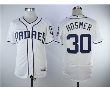 Men's San Diego Padres #30 Eric Hosmer White Cool Base Jersey