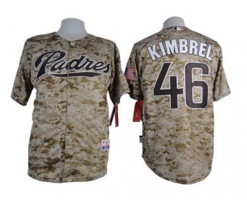 Men's San Diego Padres #46 Craig Kimbrel 2015 Camo Jersey