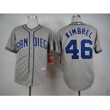 Men's San Diego Padres #46 Craig Kimbrel Gray Jersey