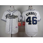 Men's San Diego Padres #46 Craig Kimbrel White Jersey