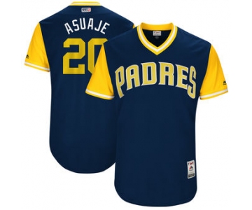 Men's San Diego Padres Carlos Asuaje Asuaje Majestic Navy 2017 Players Weekend Authentic Jersey