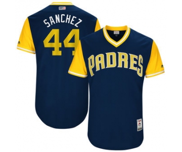 Men's San Diego Padres Hector Sanchez Sanchez Majestic Navy 2017 Players Weekend Authentic Jersey