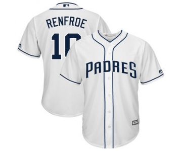 San Diego Padres 10 Hunter Renfroe Majestic Home White Cool Base Replica Player Jersey