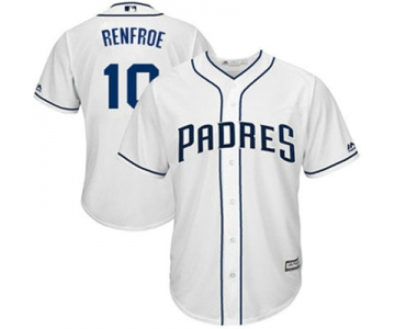 San Diego Padres 10 Hunter Renfroe White New Cool Base Stitched Baseball Jersey