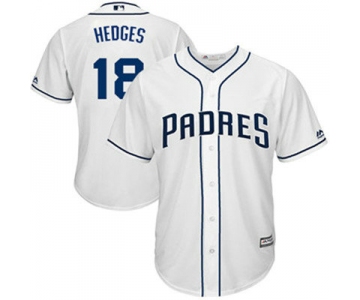 San Diego Padres 18 Austin Hedges White New Cool Base Stitched Baseball Jersey
