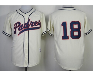 San Diego Padres #18 Carlos Quentin 1948 Cream Jersey