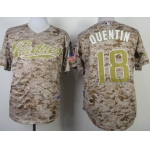 San Diego Padres #18 Carlos Quentin 2014 Camo Jersey