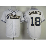 San Diego Padres #18 Carlos Quentin White Jersey