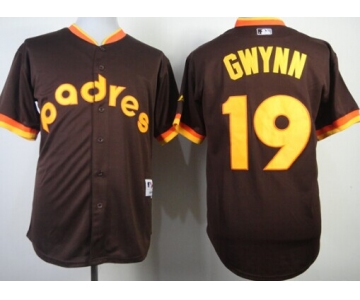 San Diego Padres #19 Tony Gwynn 1984 Brown Jersey