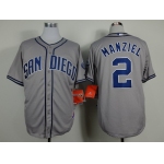 San Diego Padres #2 Johnny Manziel Gray Jersey