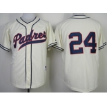 San Diego Padres #24 Cameron Maybin 1948 Cream Jersey