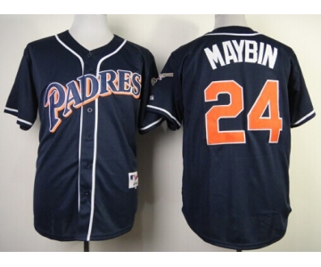 San Diego Padres #24 Cameron Maybin 1998 Navy Blue Jersey