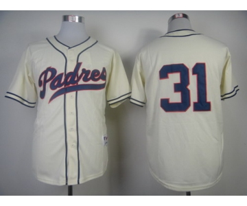 San Diego Padres #31 Dave Winfield 1948 Cream Jersey