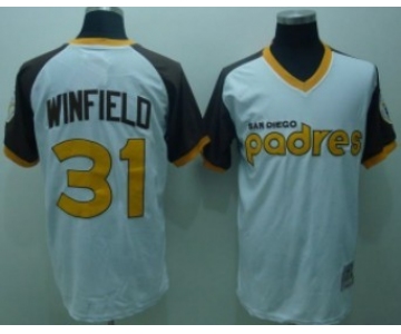 San Diego Padres #31 Dave Winfield 1978 White Throwback Jersey